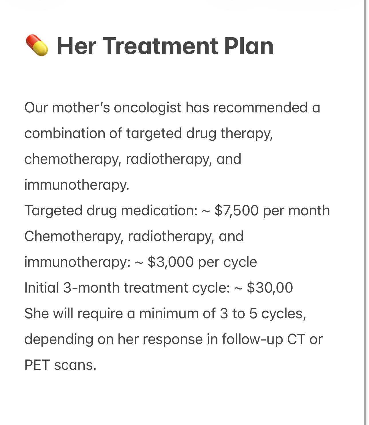 The Fight of Her Life: Support For Lung Cancer Treatment campaign photo, 2 of 8