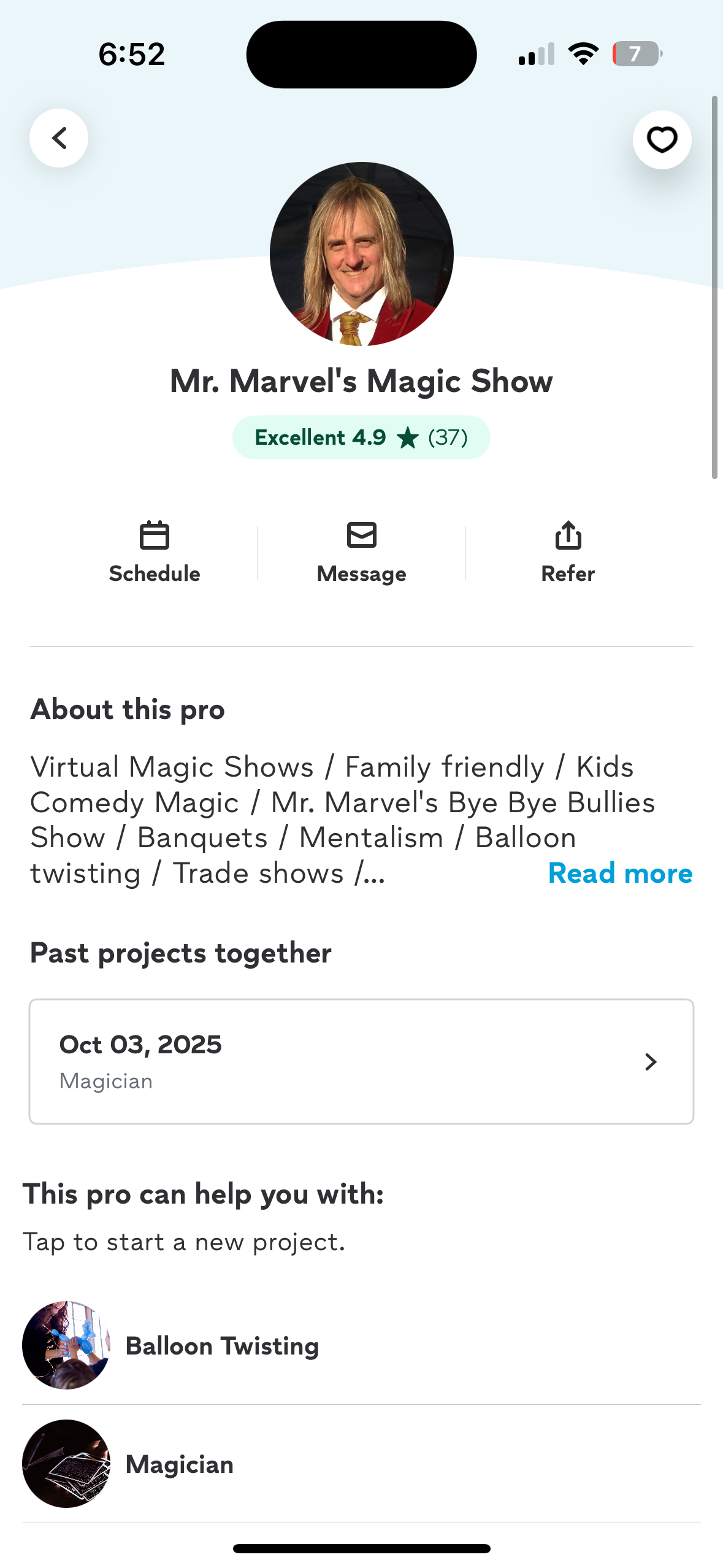 Erin’s Birthday Magic Show campaign photo, 2 of 4