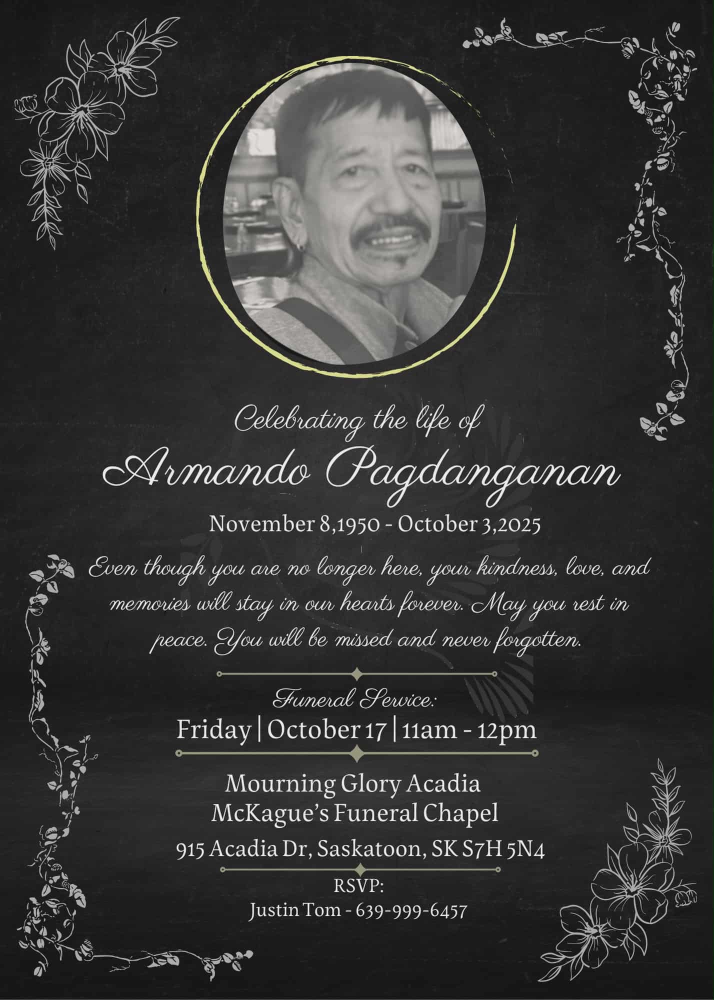 In loving memory of Armando Pagdanganan campaign photo, 5 of 7