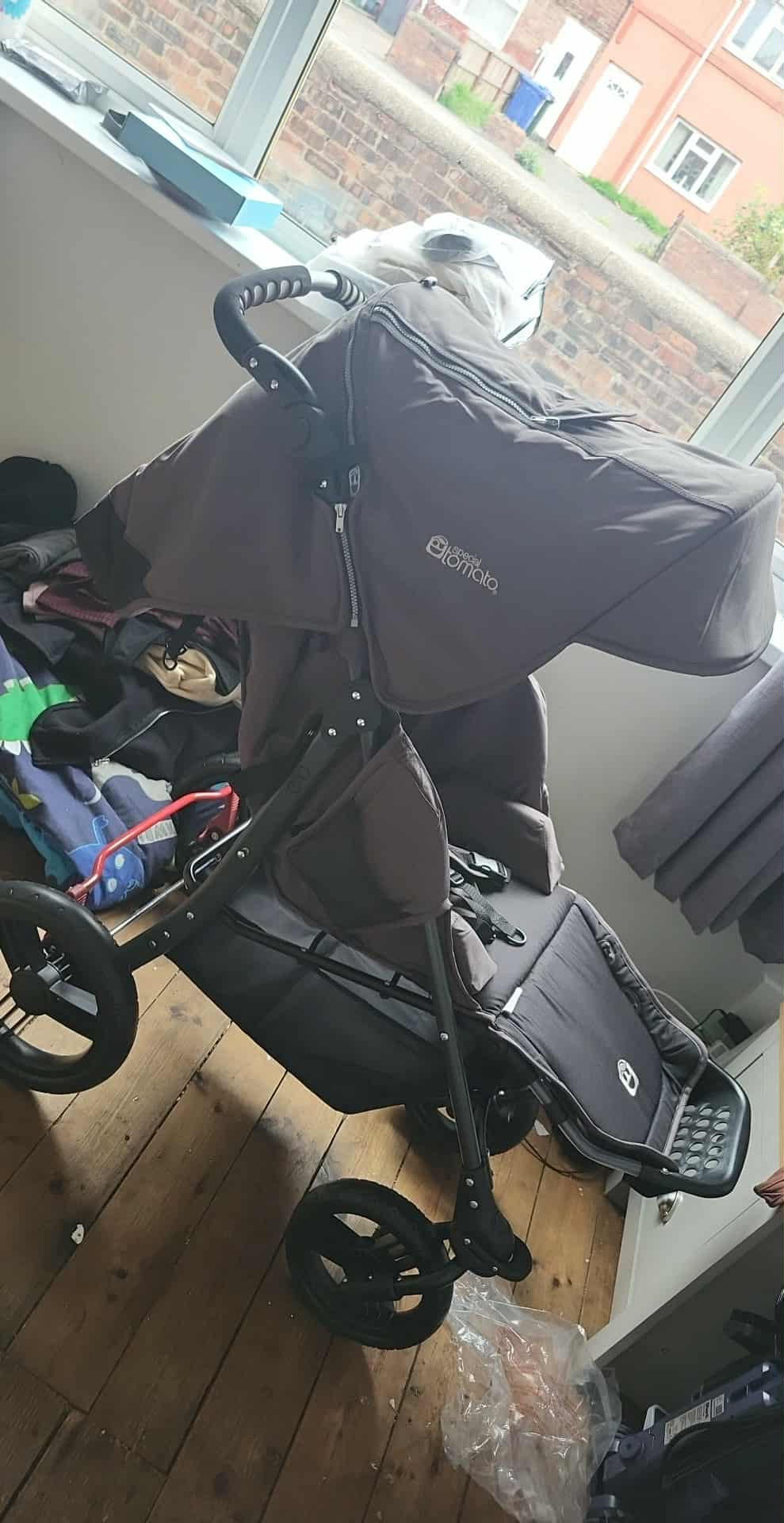 Jared's disability pram campaign photo, 2 of 4