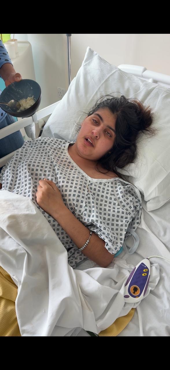 Harmandeep kaur struggling with brain cancer campaign photo, 4 of 5