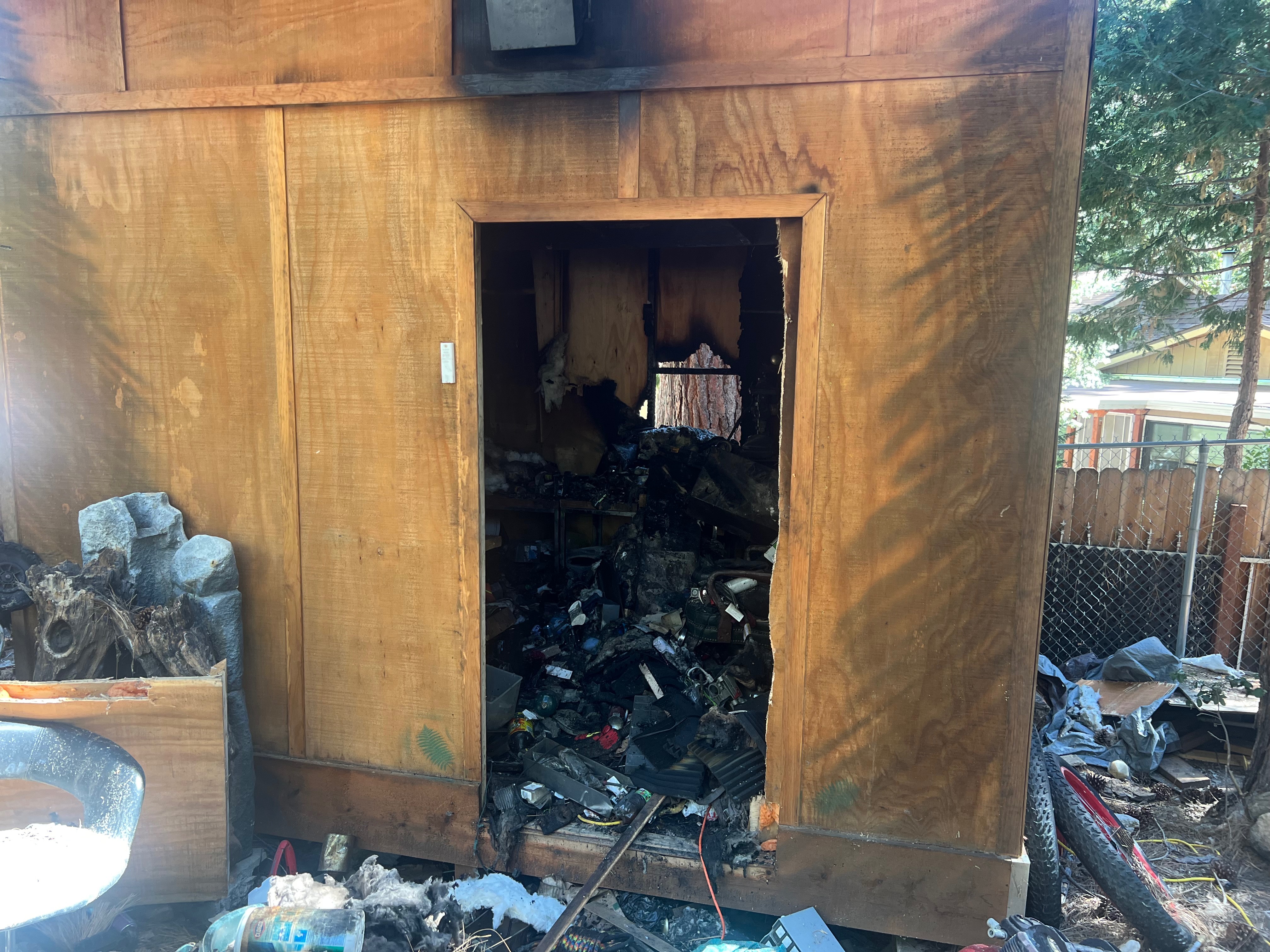 Fire destroyed my stuff campaign photo, 2 of 4