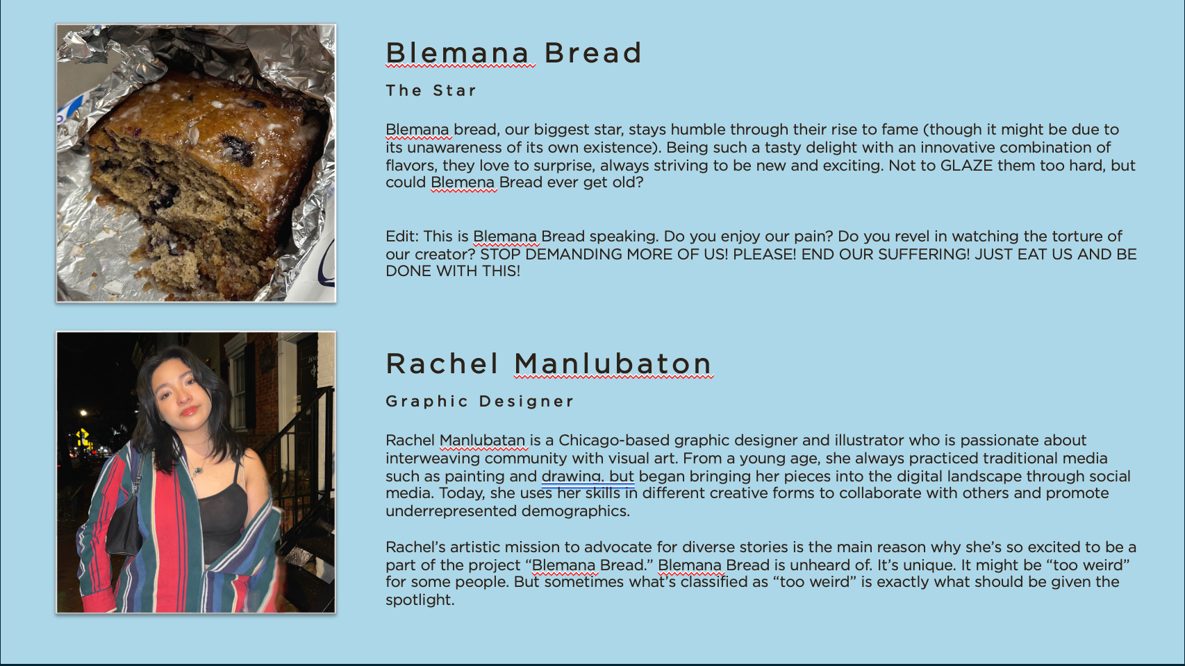 "Blemana Bread" Short Film campaign photo, 2 of 8