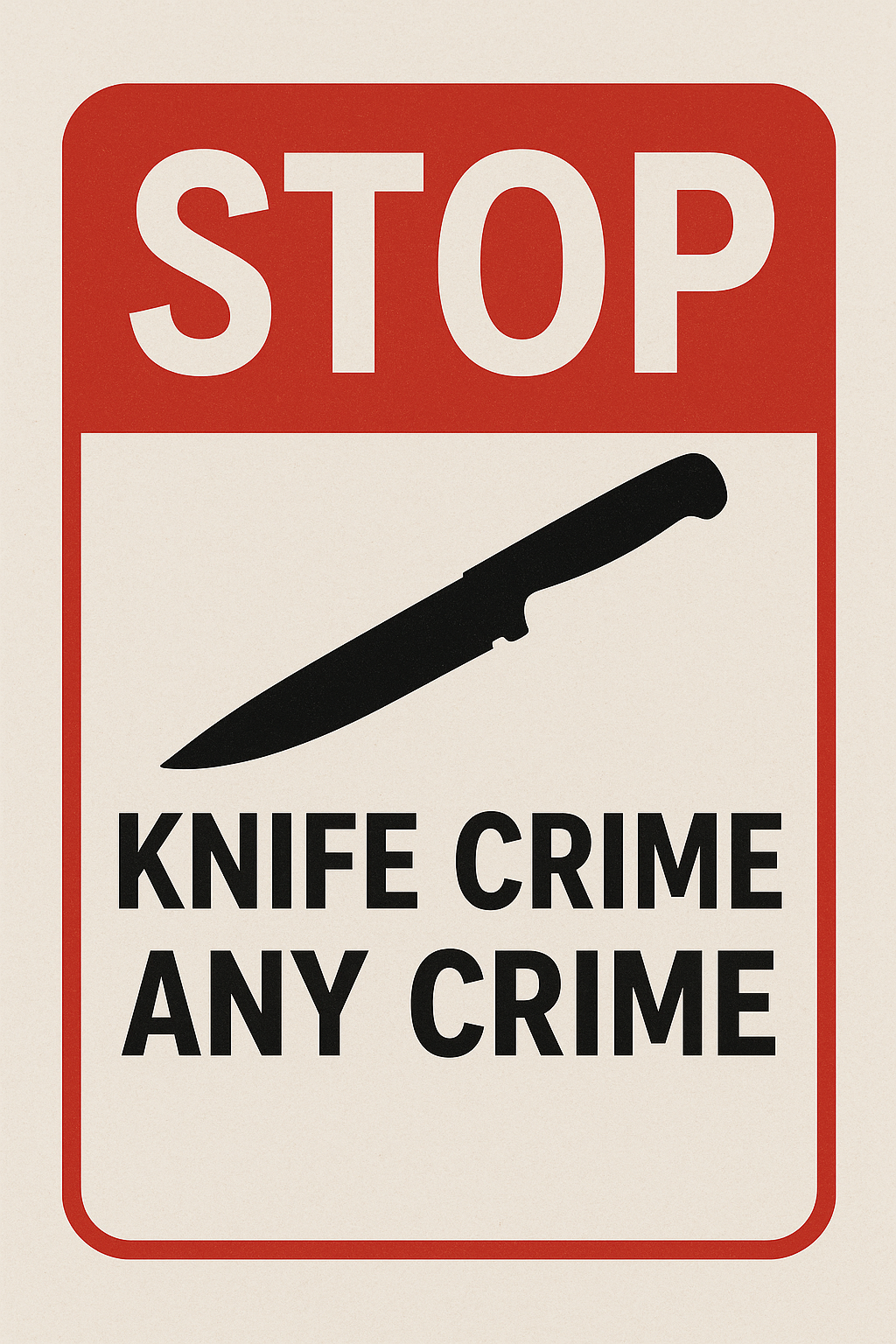 Stop KNIFE CRIME, ANY CRIMES campaign photo, 2 of 5