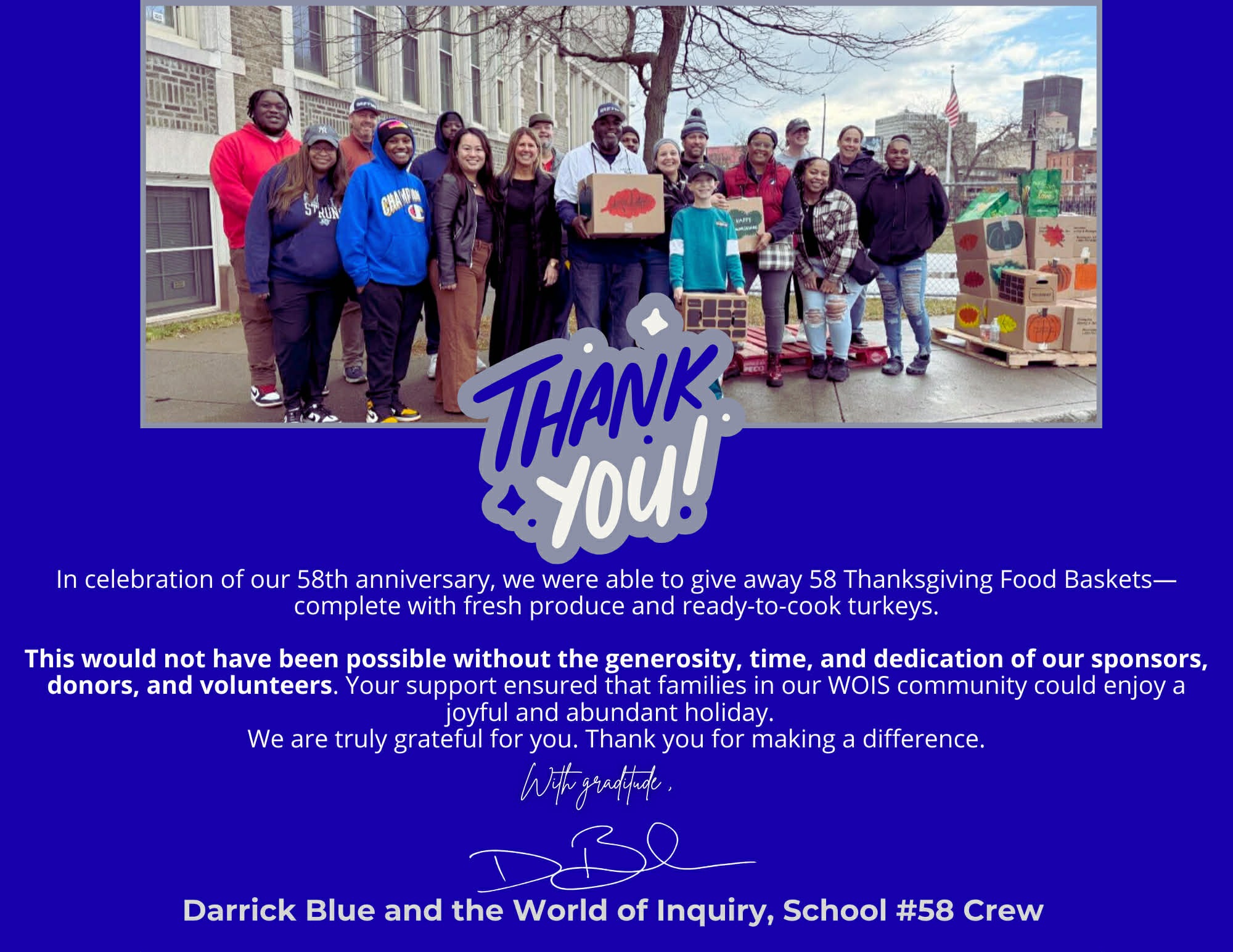 Donate for Fresh Produce in Thanksgiving Baskets campaign photo, 2 of 4