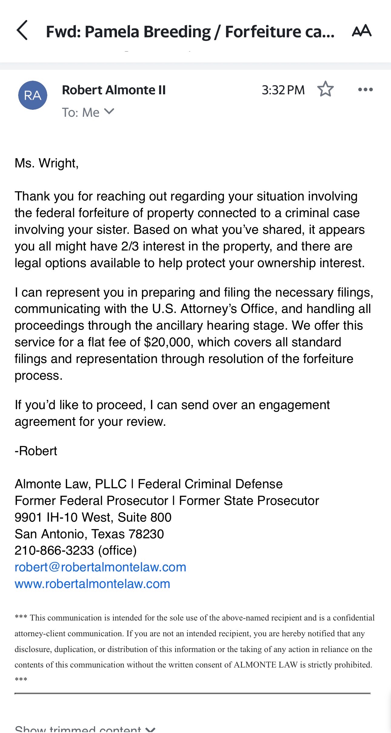 Help Save Our Family Home from Forfeiture campaign photo, 2 of 4