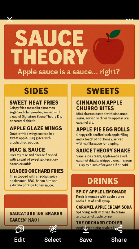 SAUCE THEORY™ — Apple Sauce Is a Sauce… Right? campaign photo, 4 of 5