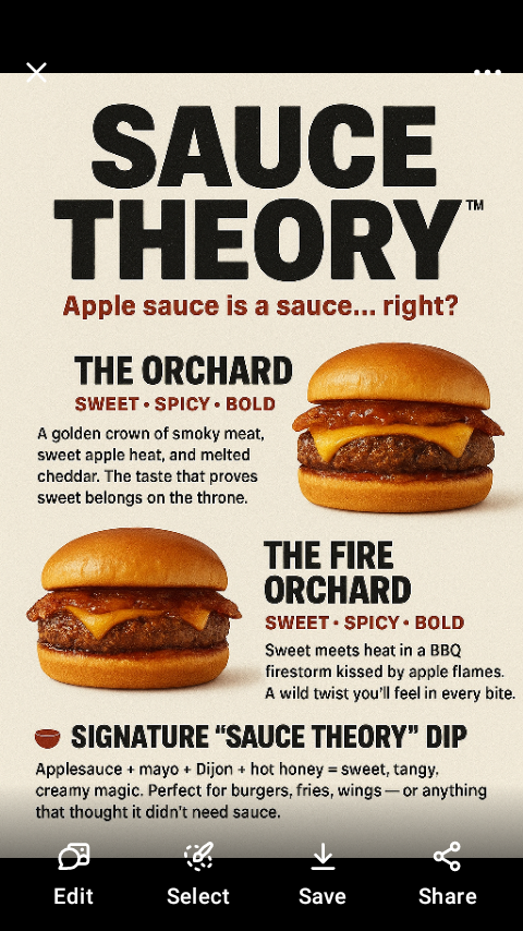 SAUCE THEORY™ — Apple Sauce Is a Sauce… Right? campaign photo, 2 of 5