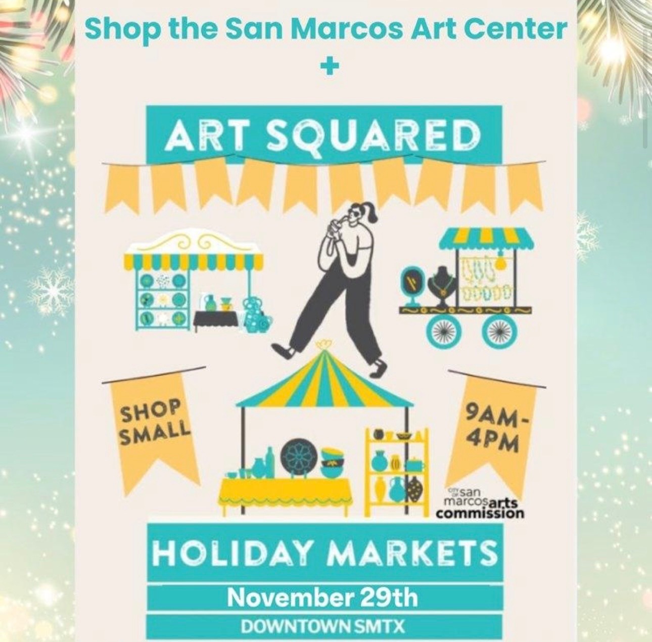 San Marcos Art League: Art Squared- Small Business Saturday campaign photo, 2 of 3