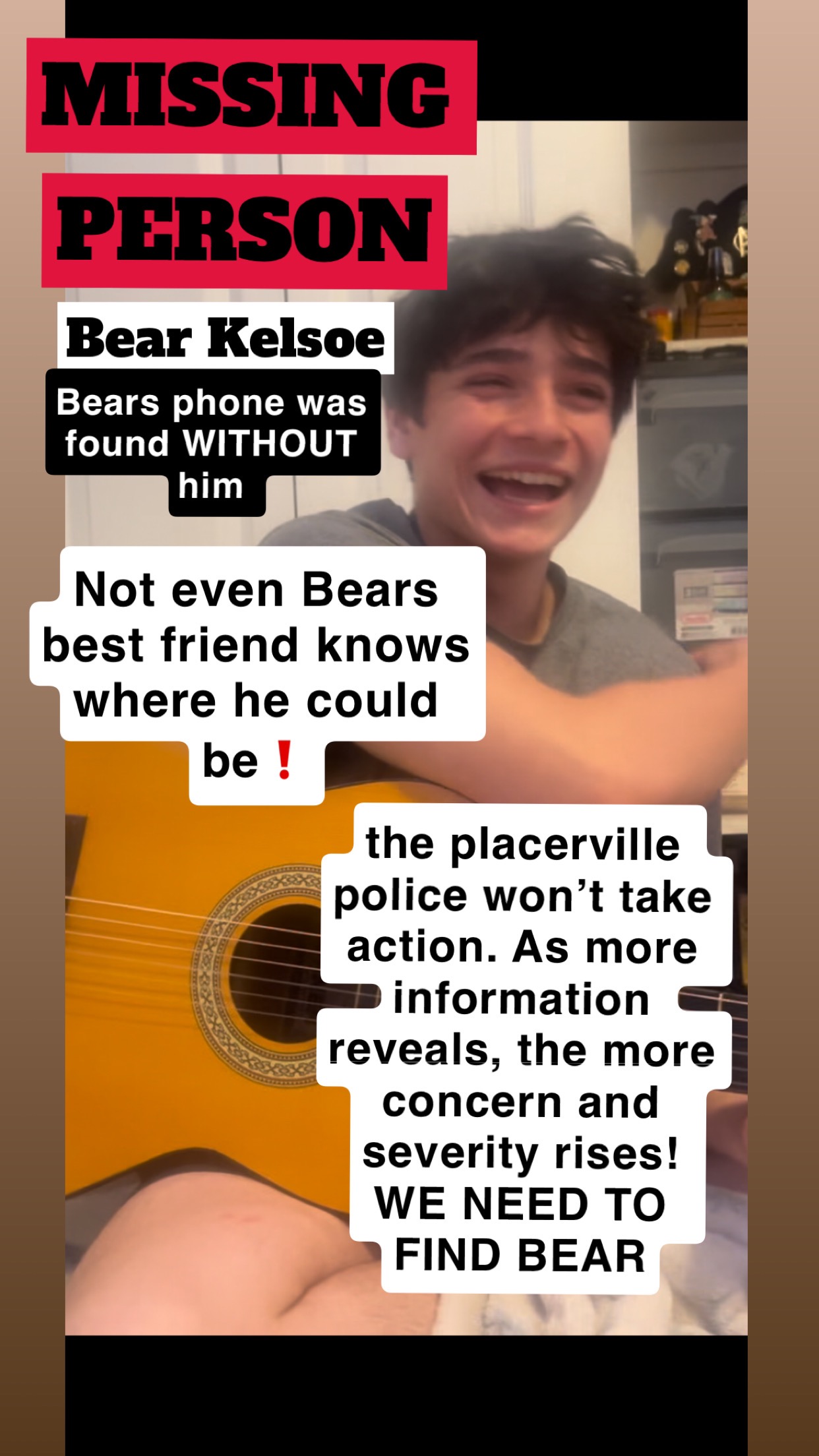 HELP US GET A PRIVATE INVESTIGATOR TO BRING BEAR HOME campaign photo, 1 of 2