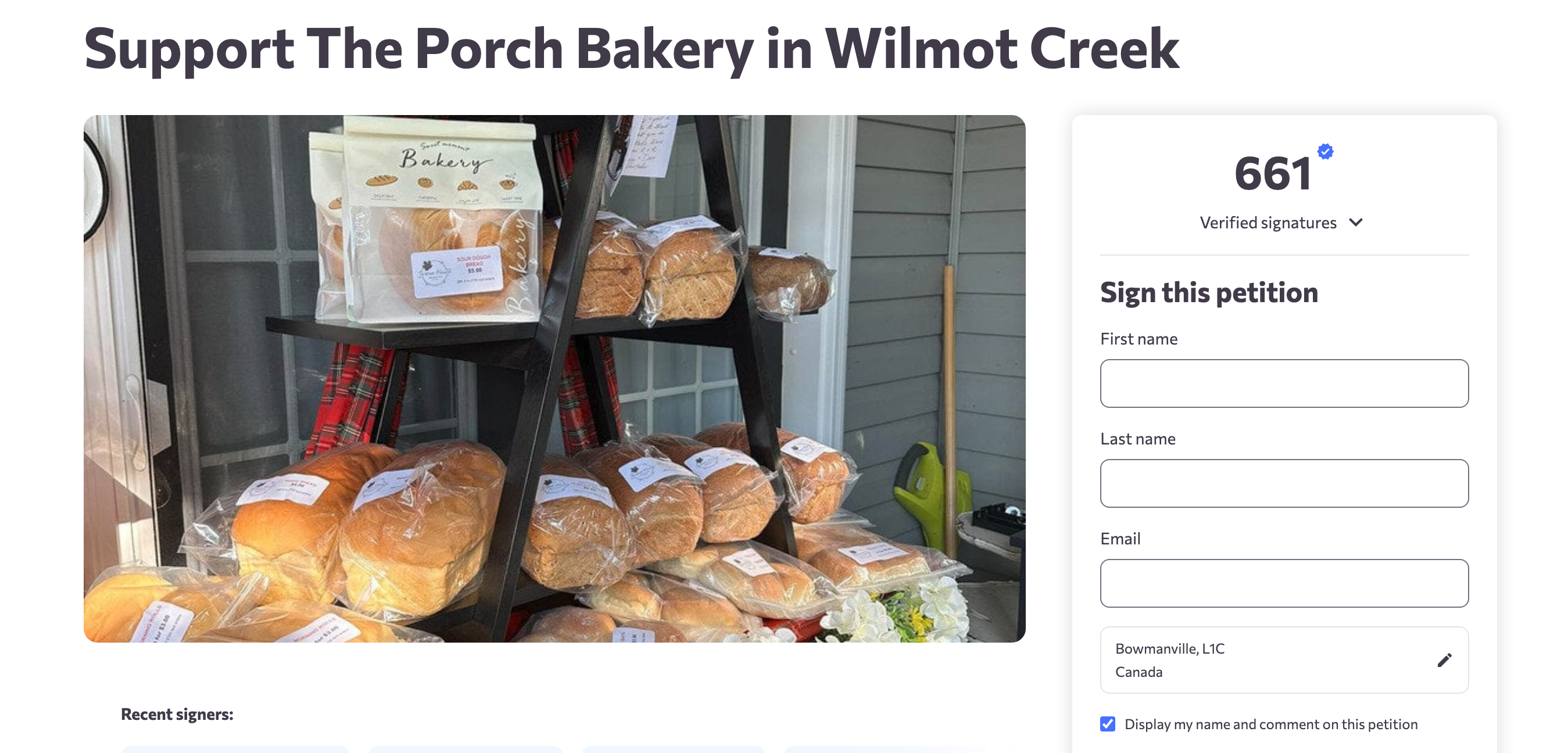SAVE the Tartan Apron (Porch Bakery) campaign photo, 2 of 4