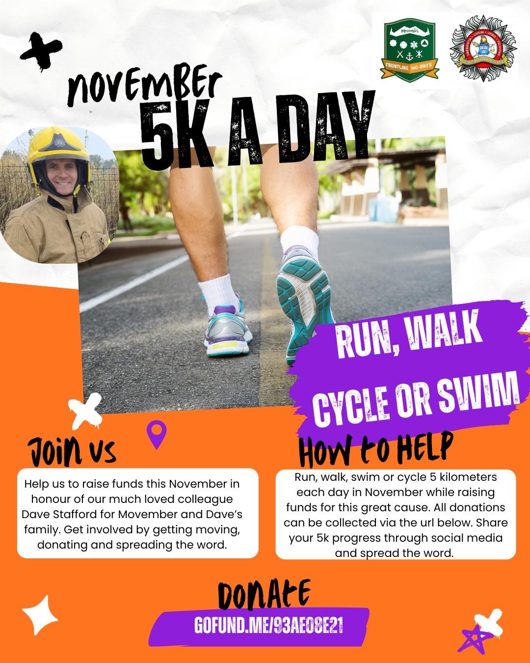 November 5k a day for Dave campaign photo, 2 of 4