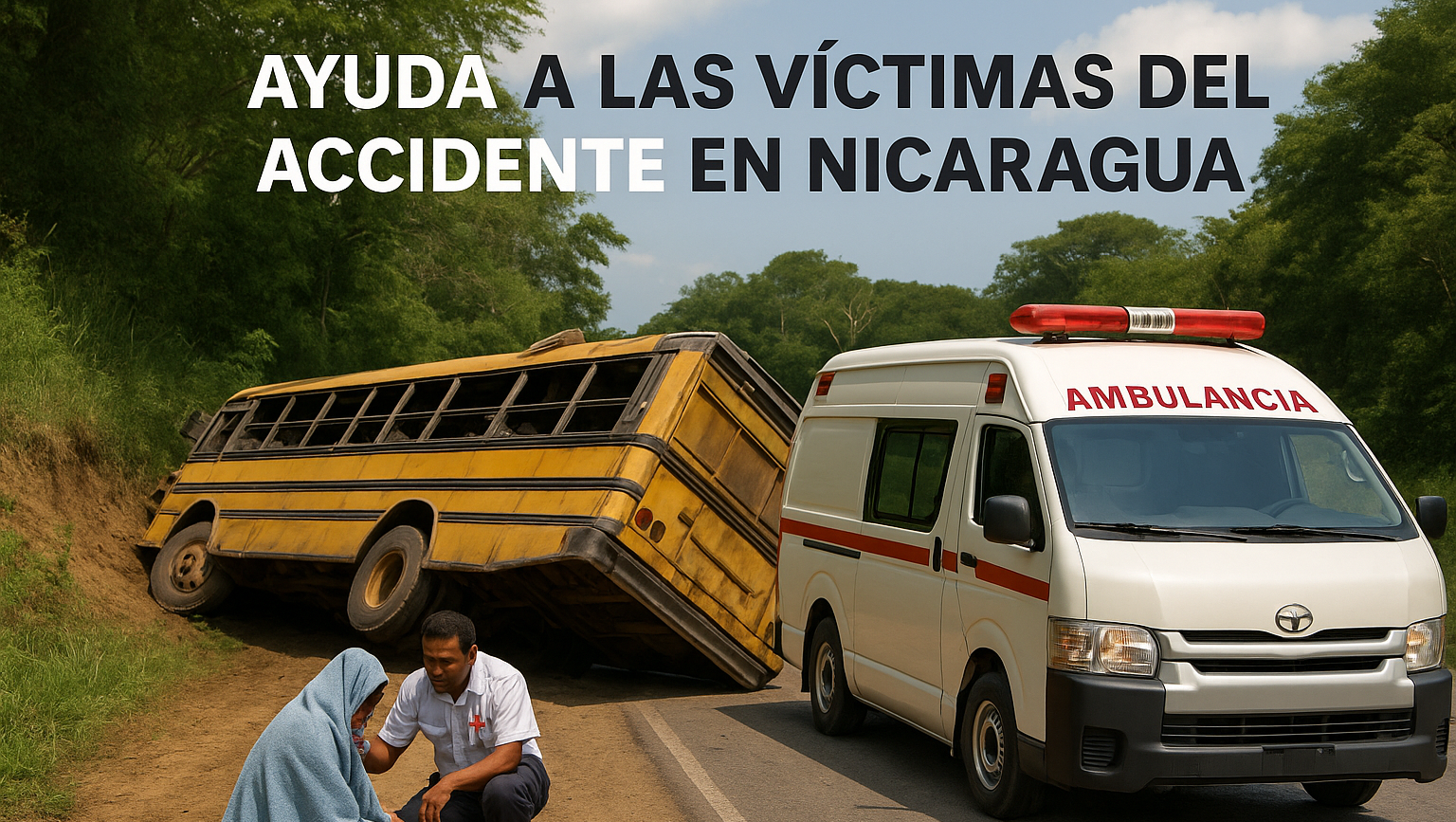 Ayuda urgente a víctimas del accidente de autobús en Chontal photo