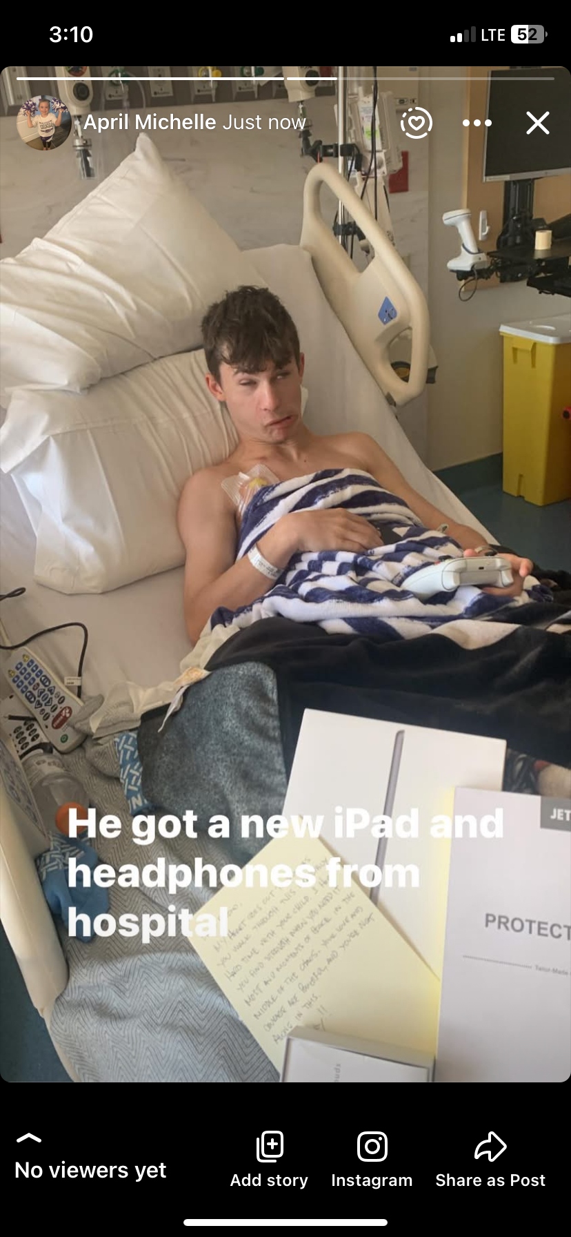 Please help my 17 year old son with bone cancer campaign photo, 4 of 7