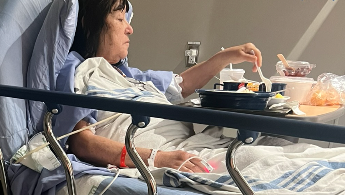 Diabetic, senior with foot ulcers photo