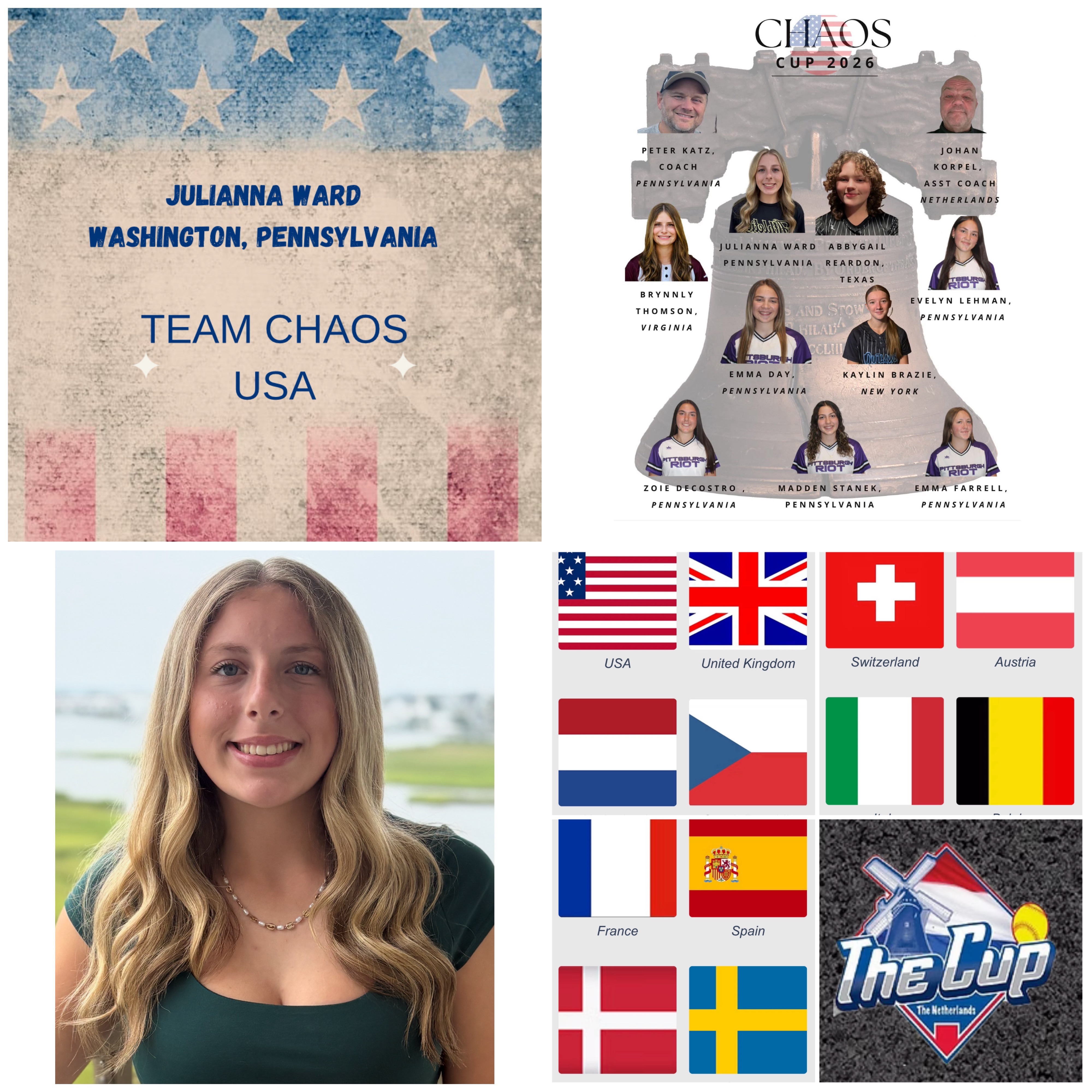 Support Julianna Ward playing on a US team for The Cup 2026 campaign photo, 2 of 4