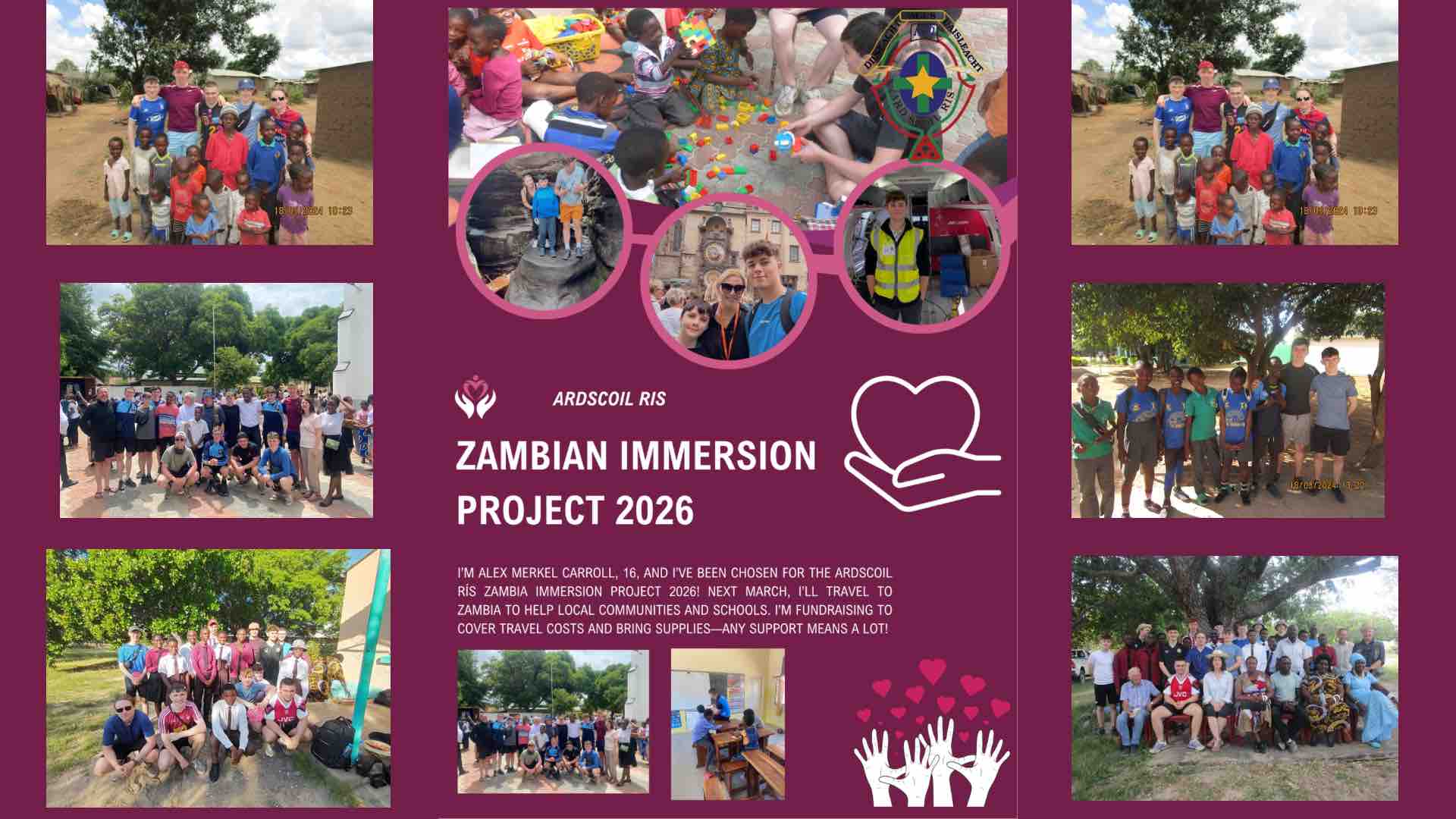 Fundraiser by Alex Merkel Carroll : Ardscoil Rís Zambia Immersion ...