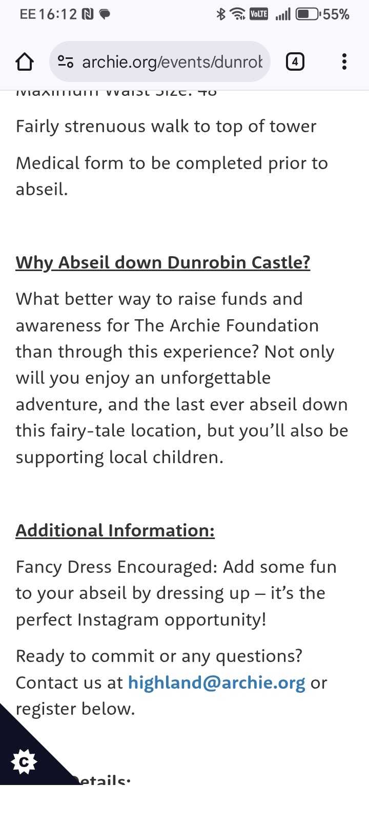 Archie absail campaign photo, 4 of 6