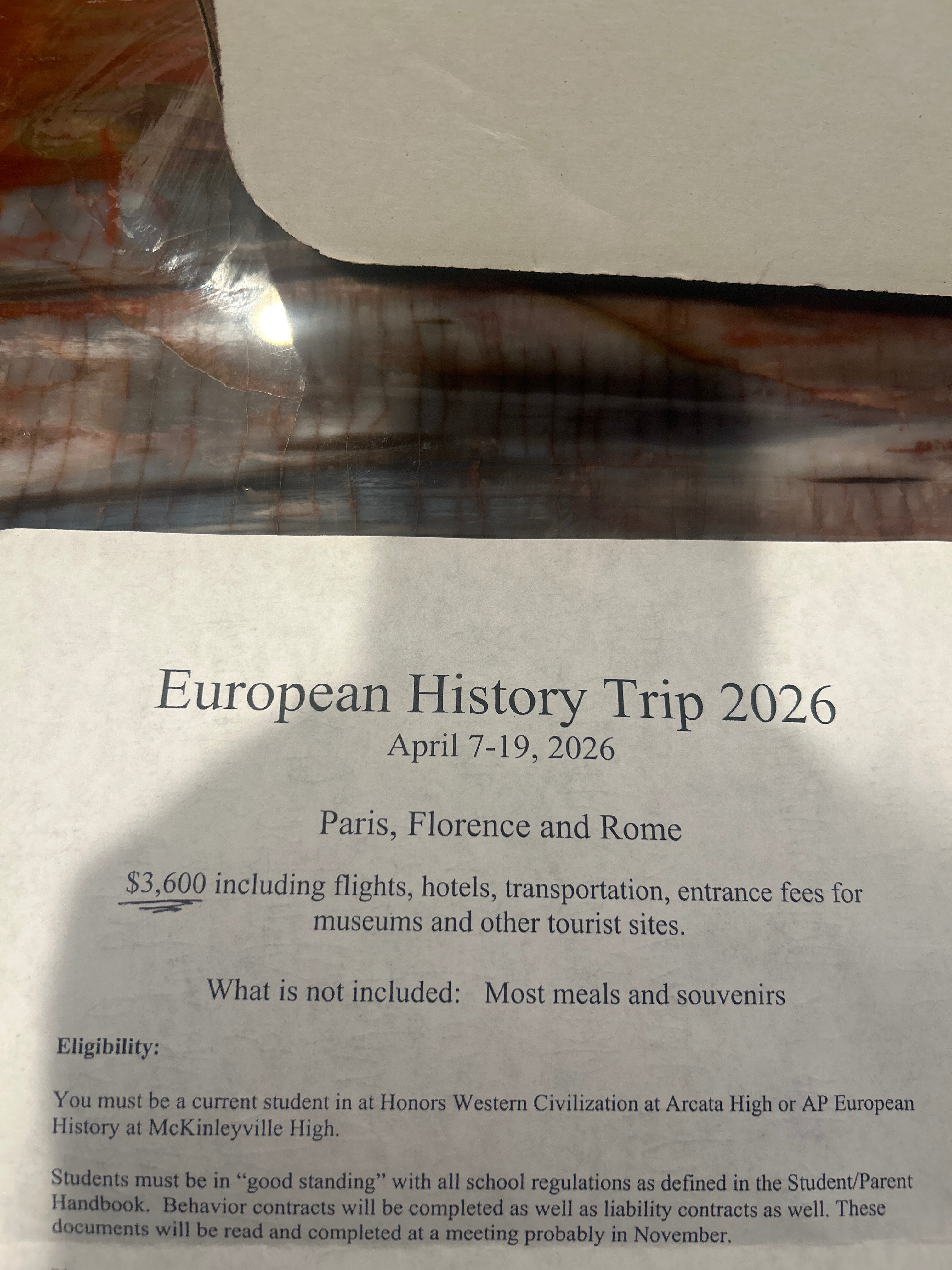 Support Myles' Educational Trip to France and Italy campaign photo, 4 of 6