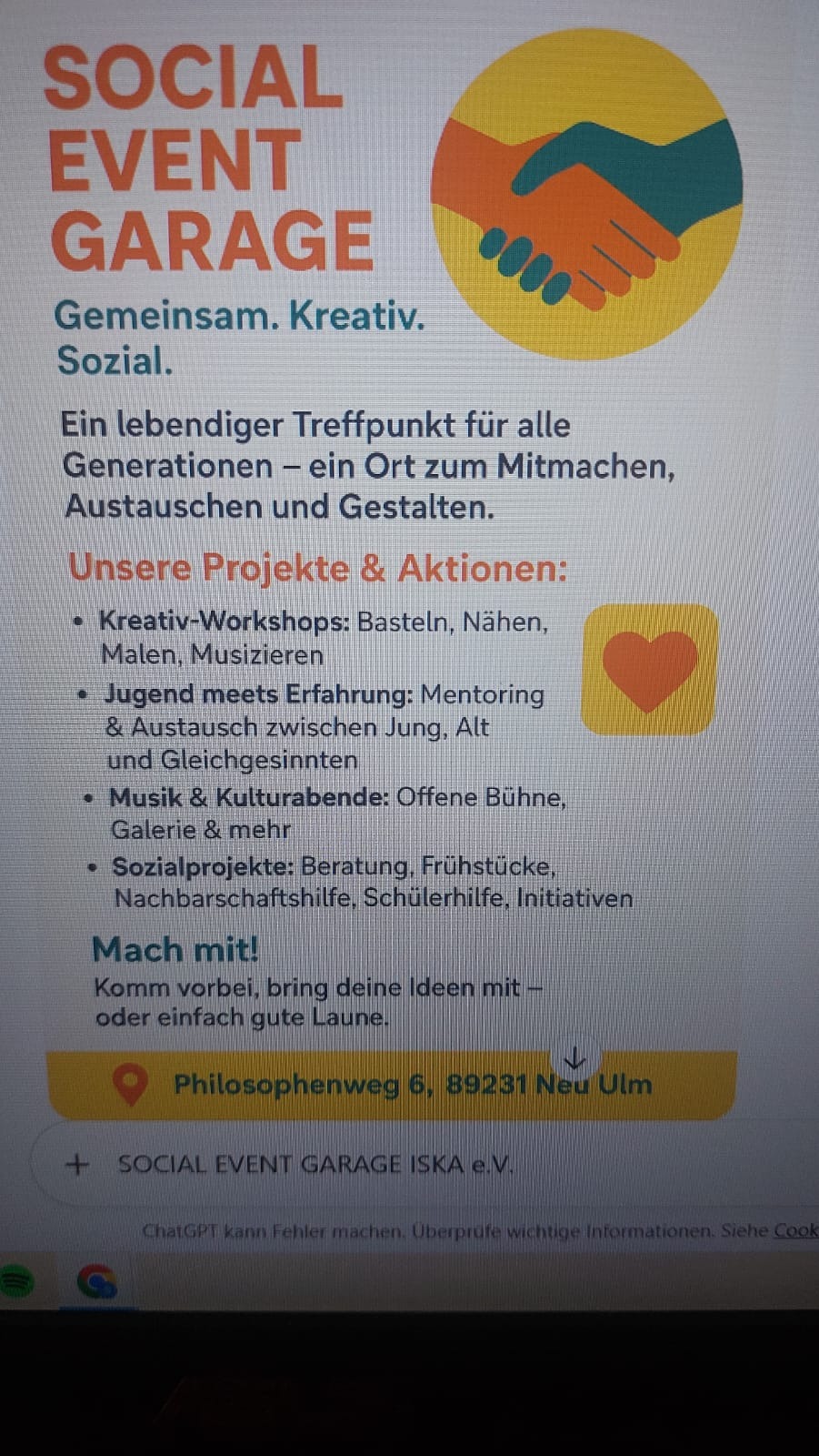 SozialEventGarage bitte spende für unbegleitete Flüchtlinge campaign photo, 5 of 8