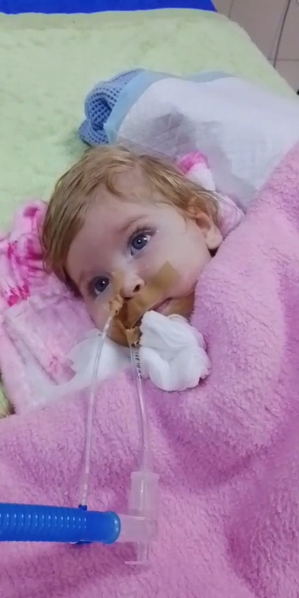 The child Basmalah Fighting an illness SMA type 1 campaign photo, 4 of 6