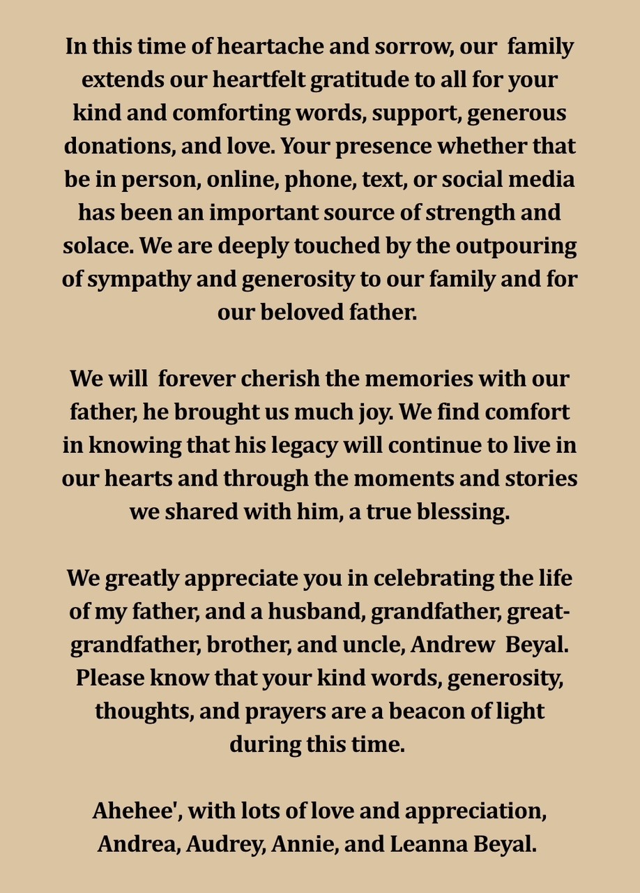 Honoring Andrew L. Beyal: Support for Funeral Costs campaign photo, 5 of 8