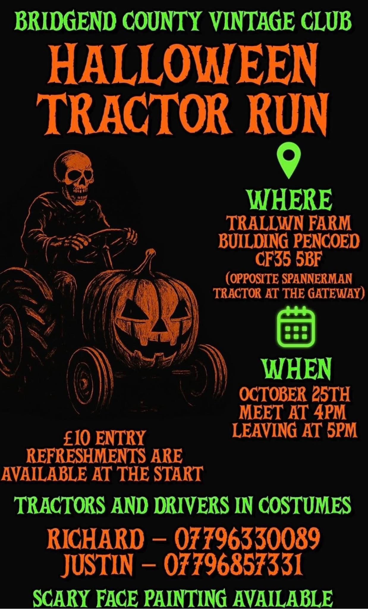 Illuminated Halloween Tractor Run campaign photo, 4 of 5