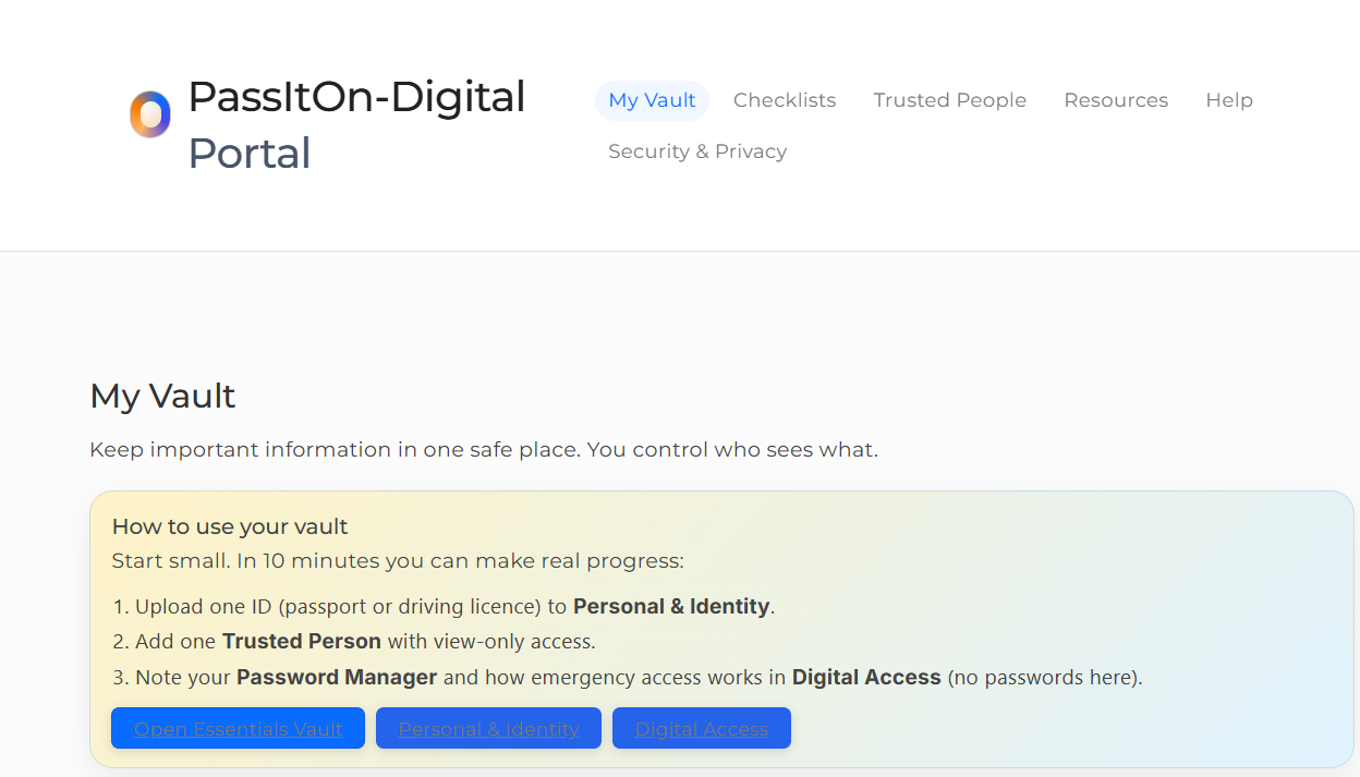 Help Me Build the PassItOn-Digital Legacy Platform campaign photo, 6 of 7