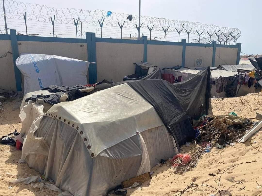 Mohammed and his family were helped in their Gaza tent from campaign photo, 4 of 8