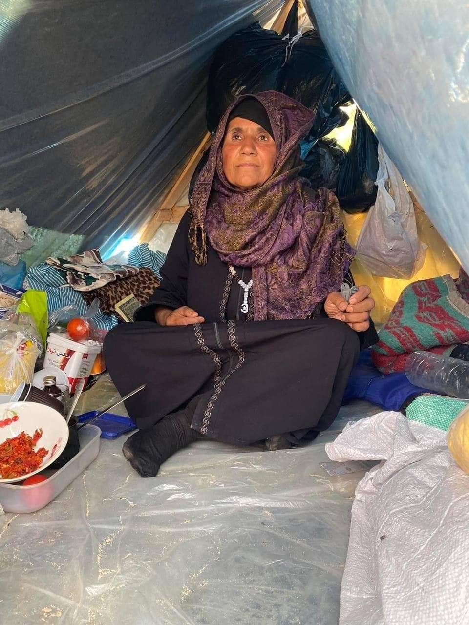 Mohammed and his family were helped in their Gaza tent from campaign photo, 5 of 8