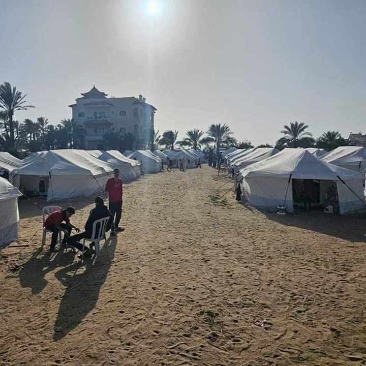 Mohammed and his family were helped in their Gaza tent from campaign photo, 6 of 8