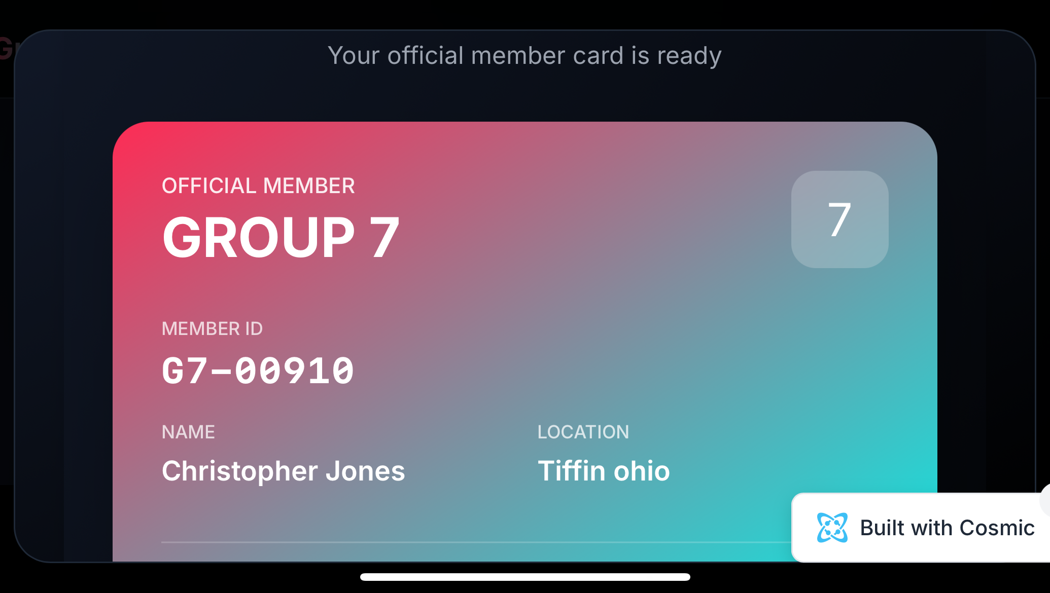 Help Christopher Jones Reunite Group 7 photo