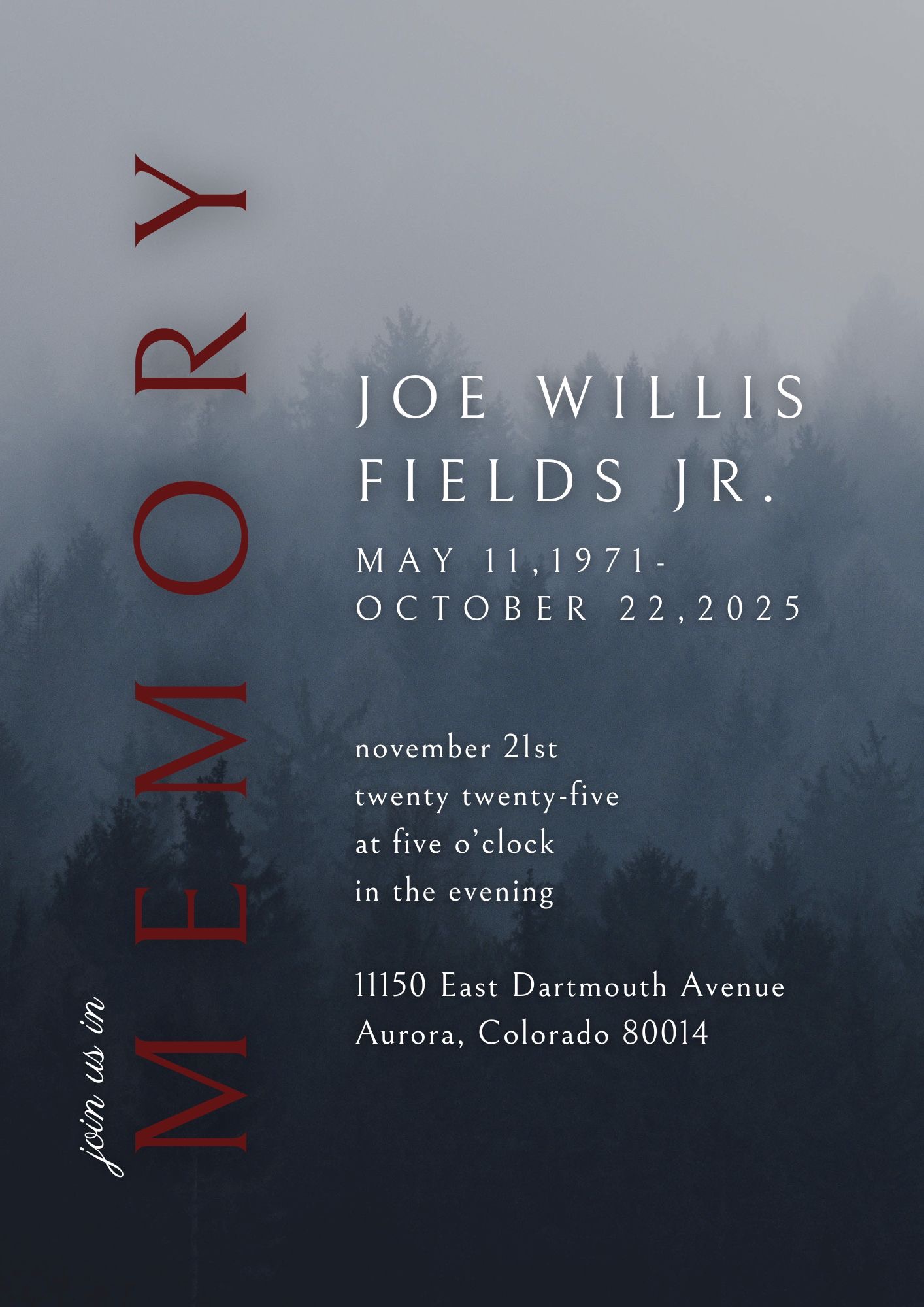 Help the Fields Family Honor Joe's Memory campaign photo, 6 of 8