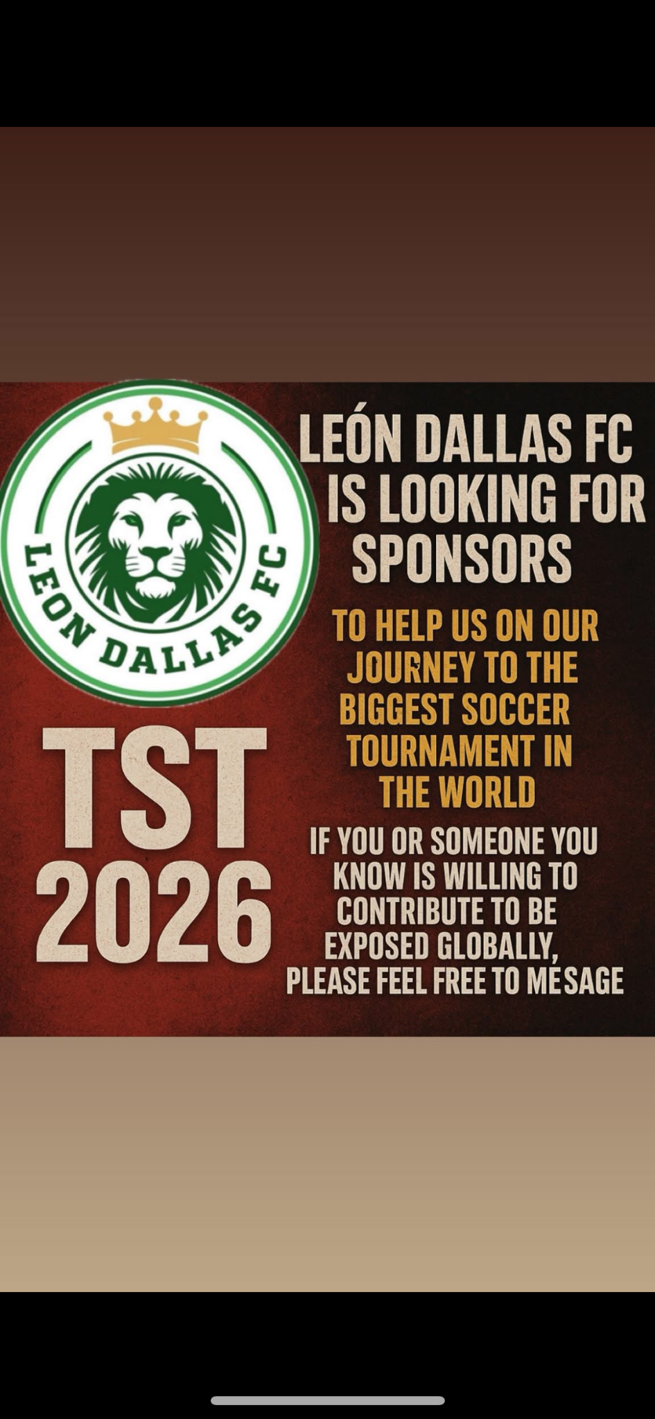 Back León Dallas FC: Underdogs Chasing Glory campaign photo, 2 of 4