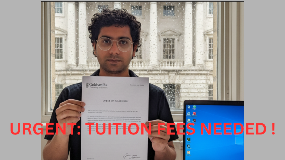 Urgent: Help Rahul Complete His Final Year at Goldsmiths 紧急 photo