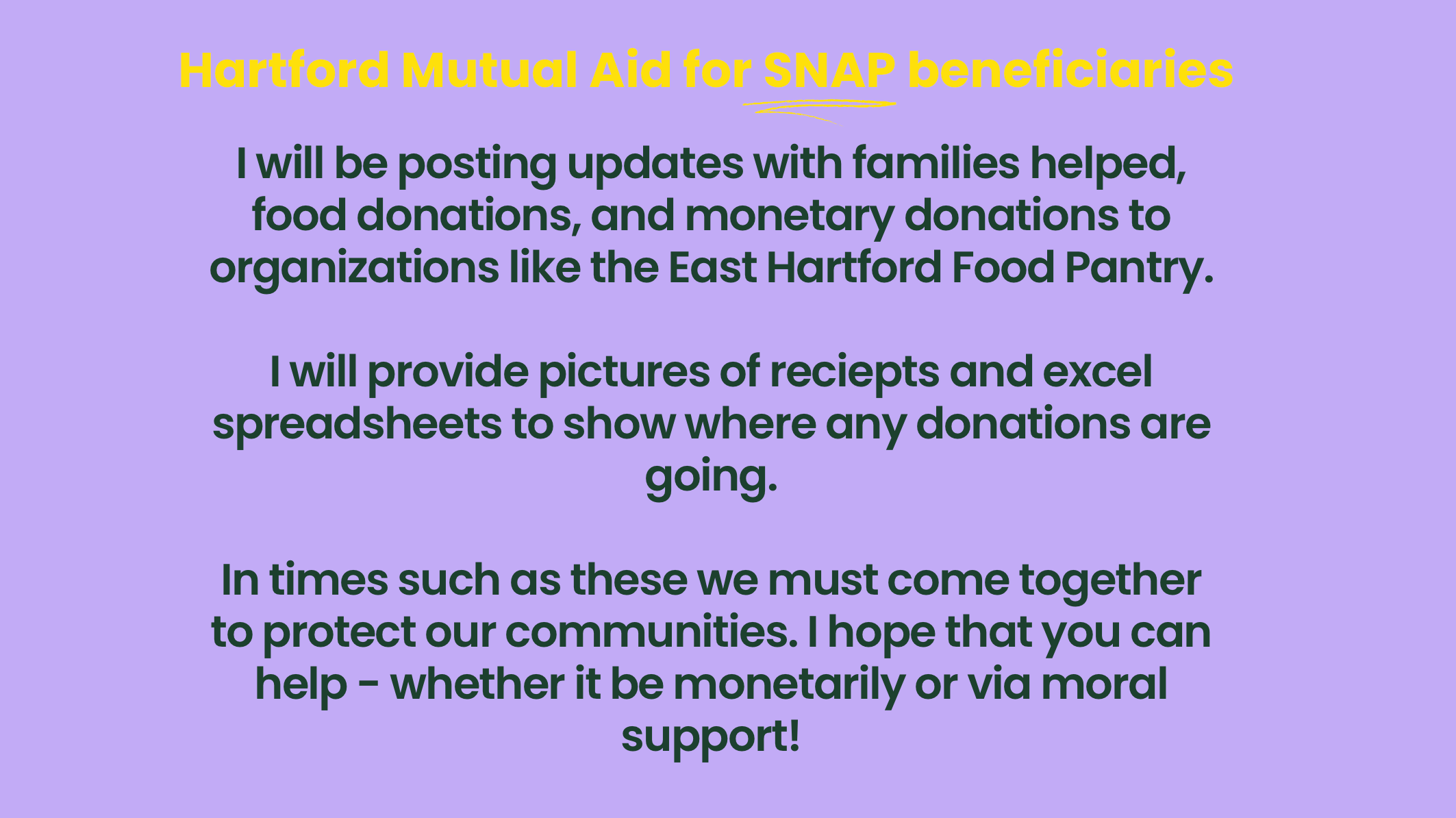 Join Marta in Providing Essential Aid to Hartford campaign photo, 2 of 3