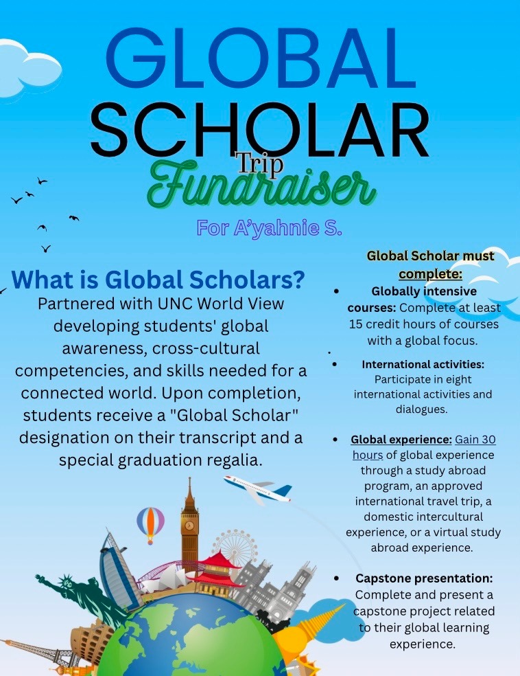 A'yahnie's Global Scholar's Journey! campaign photo, 2 of 4