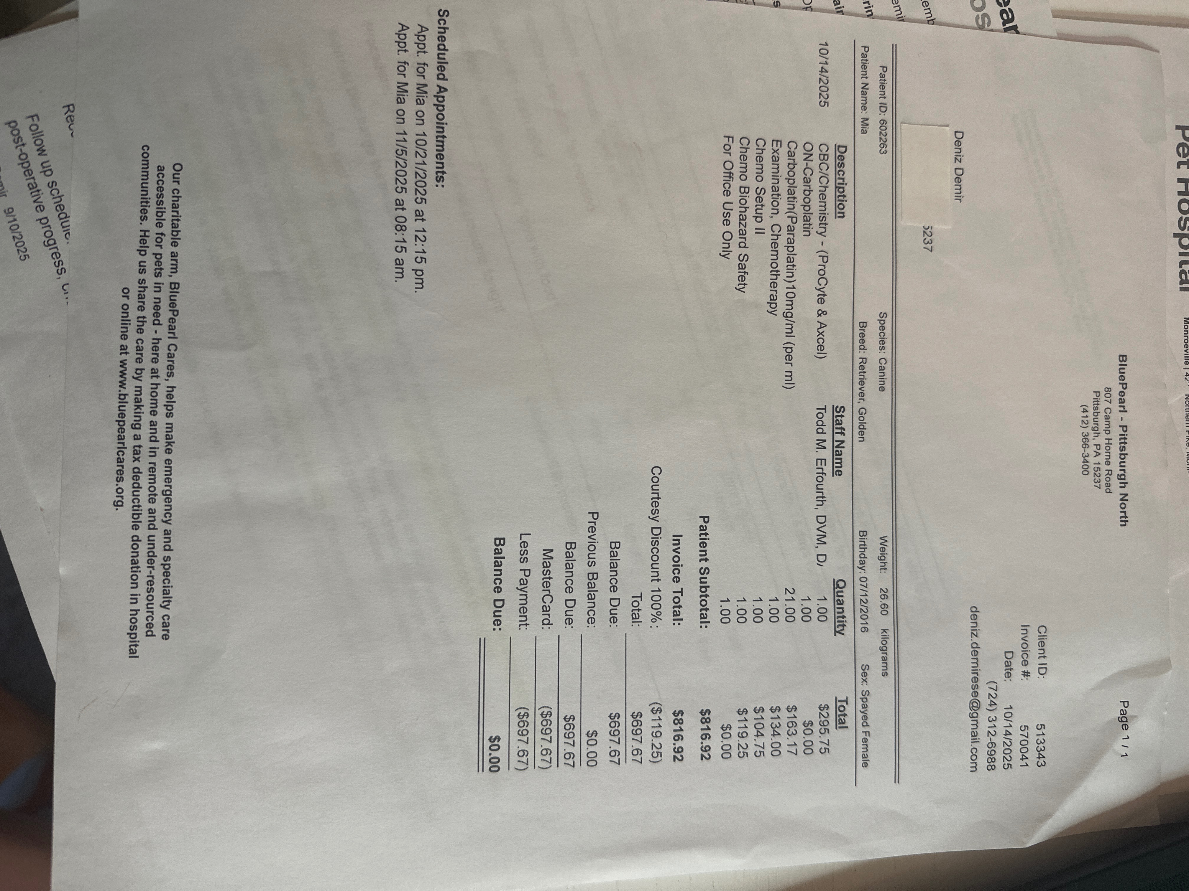 Fundraiser by Deniz D : Help Mia Fight Cancer: Support Her Treatment