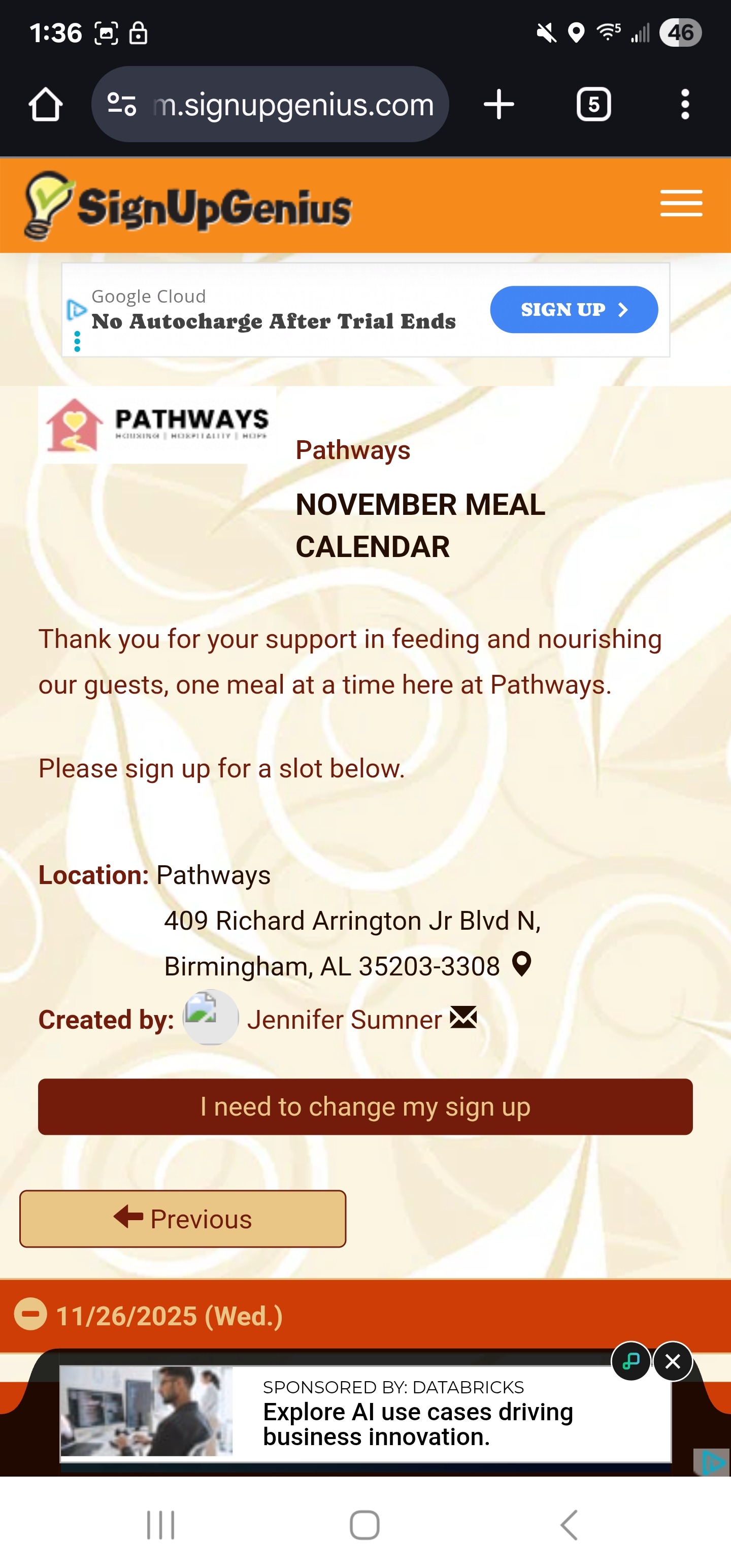 Help Shiloh Feed Pathways Shelter This Thanksgiving campaign photo, 6 of 8