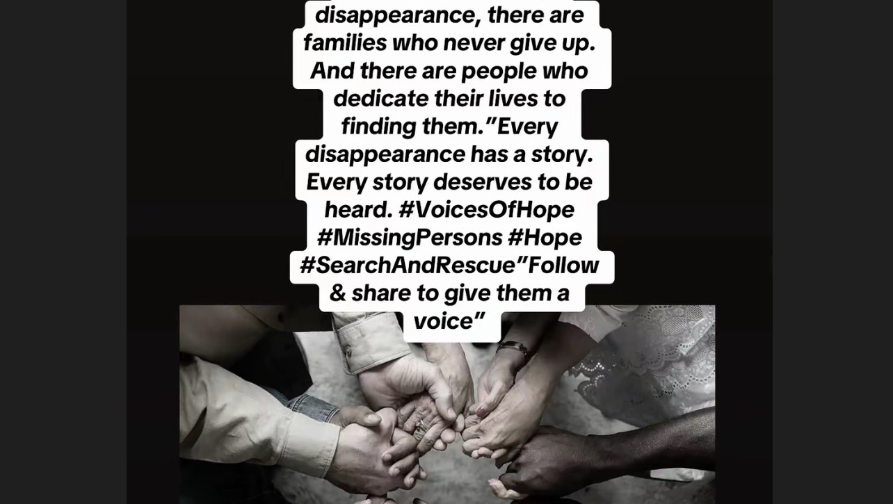 Project “Voices of Hope” — A podcast about the missing, a photo