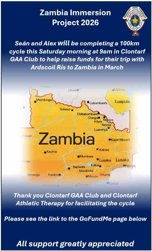 Seán Giles - Ardscoil Rís Zambia Immersion Project 2026 campaign photo, 4 of 8