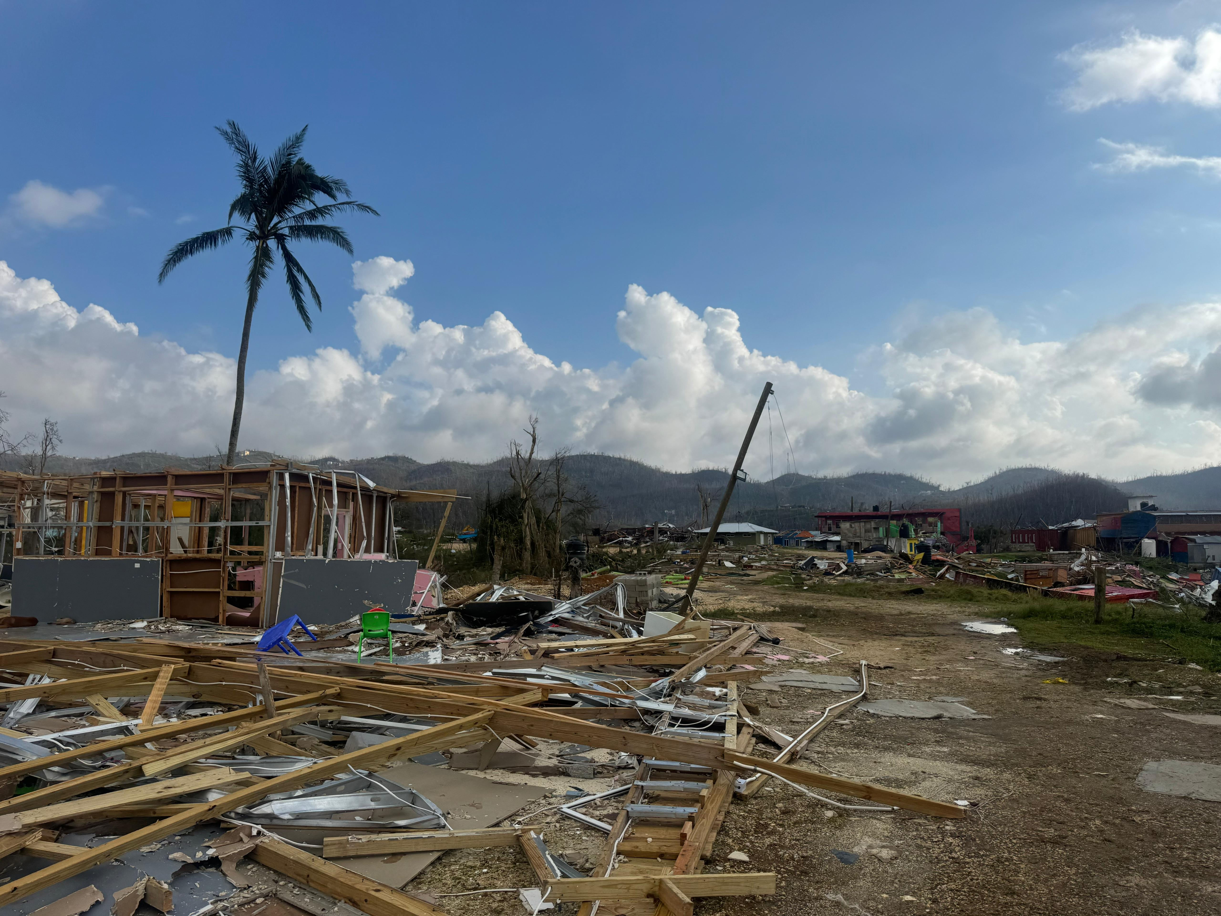 Hurricane Melissa aftermath. Help Us Rebuild campaign photo, 5 of 7
