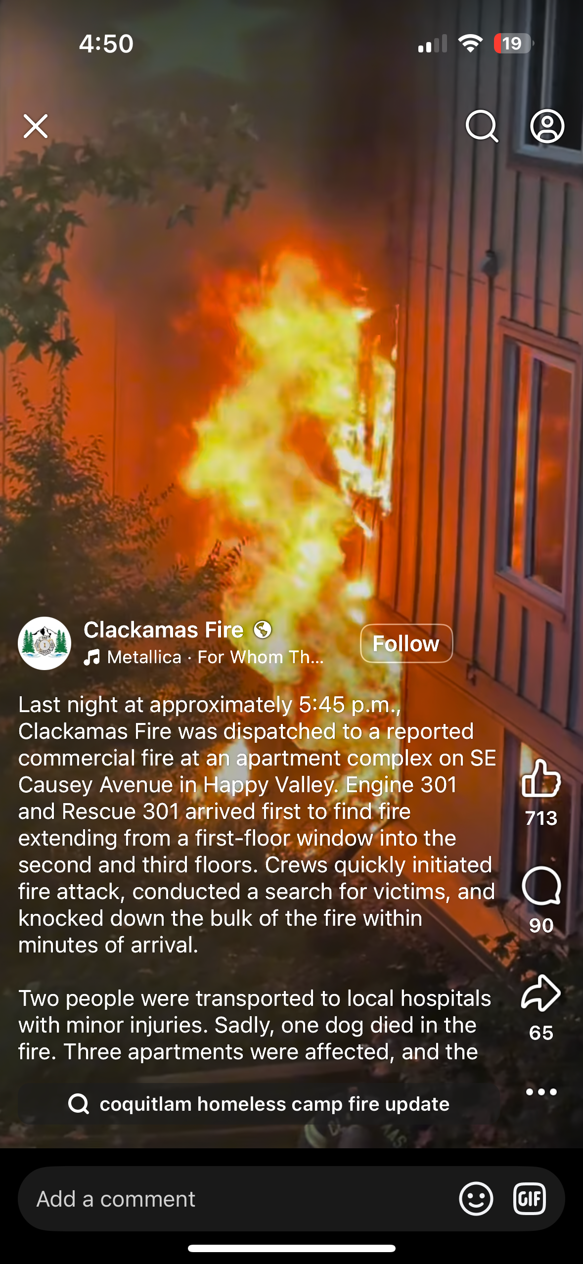 Support Summer and Mateo After Fire Displacement campaign photo, 2 of 4