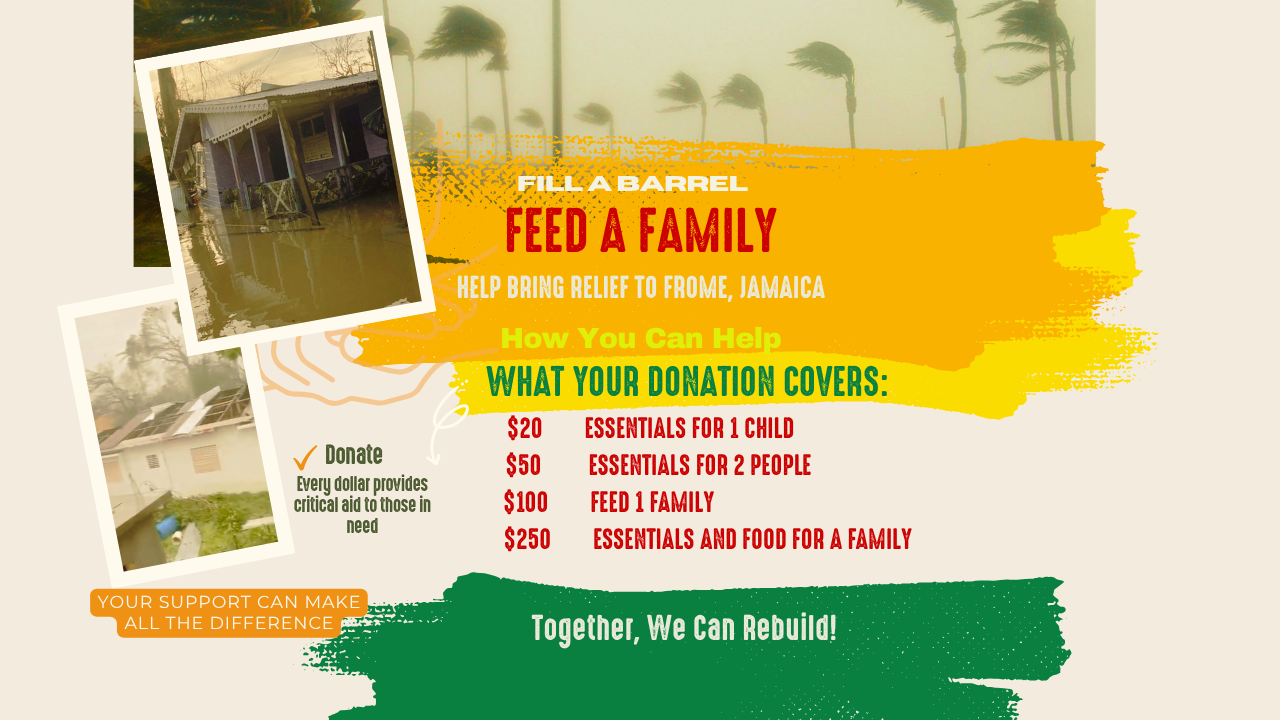 Help us support 100 families in Frome, Jamaica by December campaign photo, 5 of 6