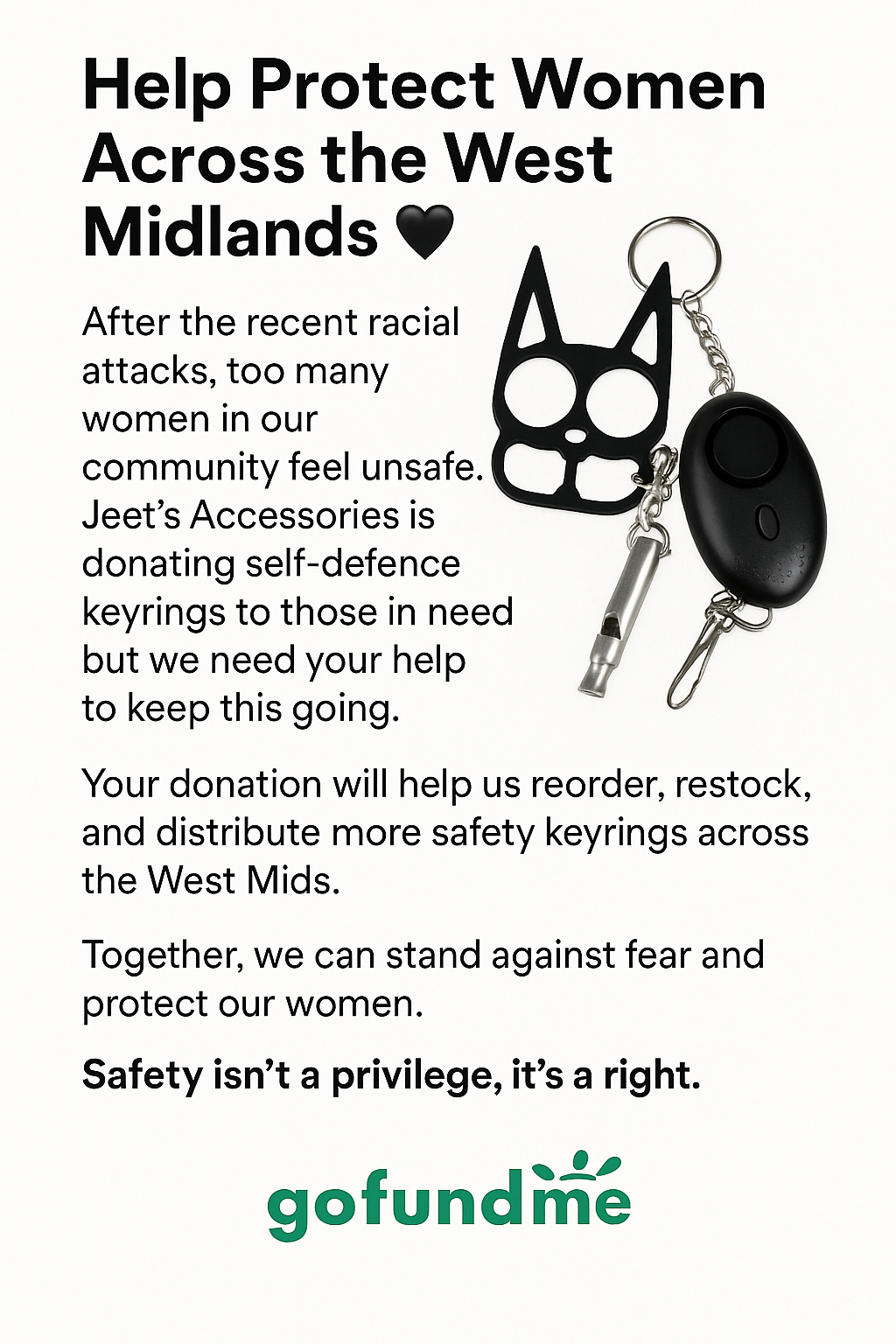 Self Defense Key Rings campaign photo, 2 of 4