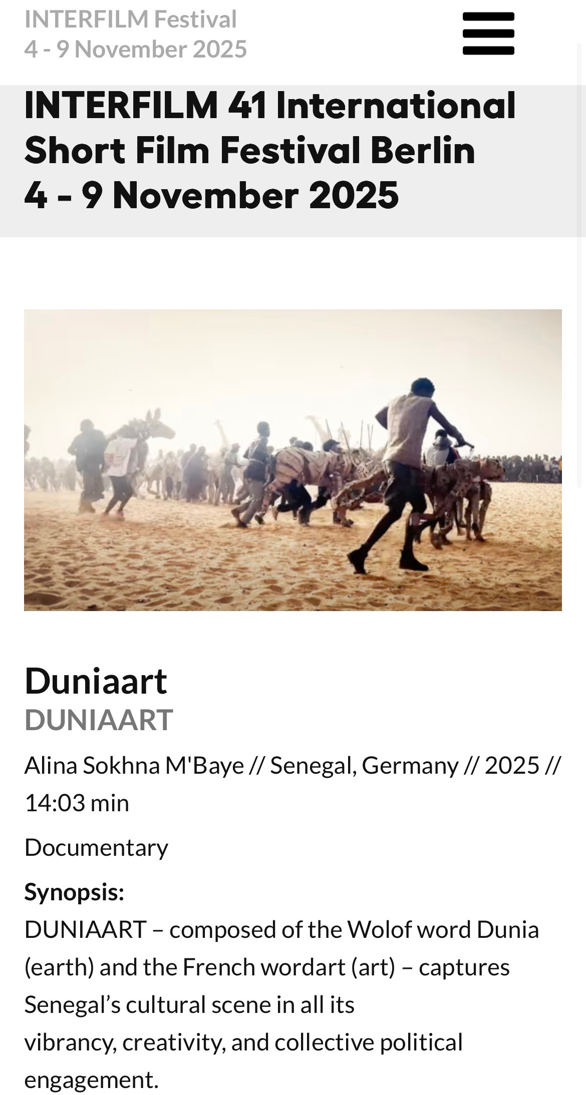 Flight Ticket for my Senegalese Protagonist for Interfilm campaign photo, 2 of 4