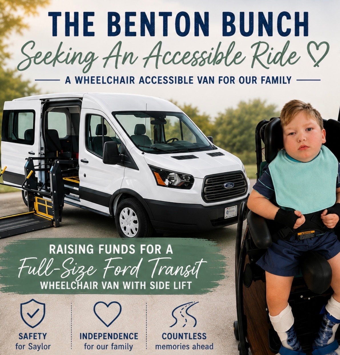 The Benton Bunch - Seeking An Accessible Ride campaign photo, 4 of 8
