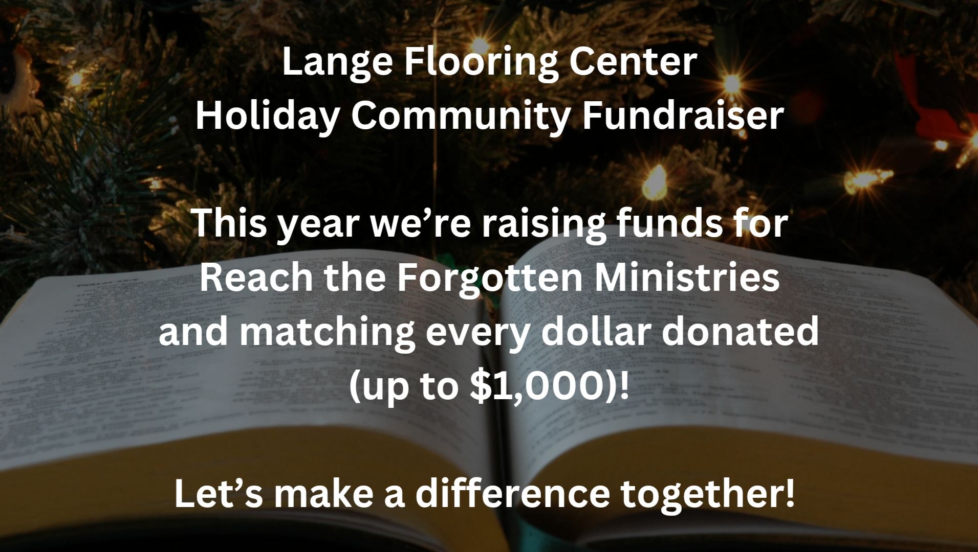 Reach the Forgotten Fundraiser - Lange Flooring Center photo