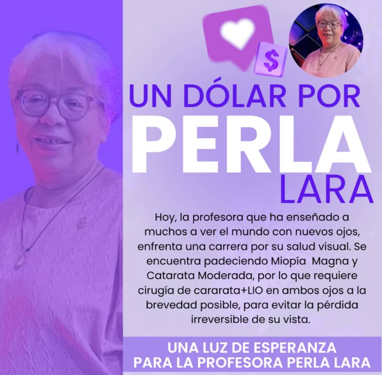 Ayuda a perla Lara a recuperar su visión!! campaign photo, 5 of 7