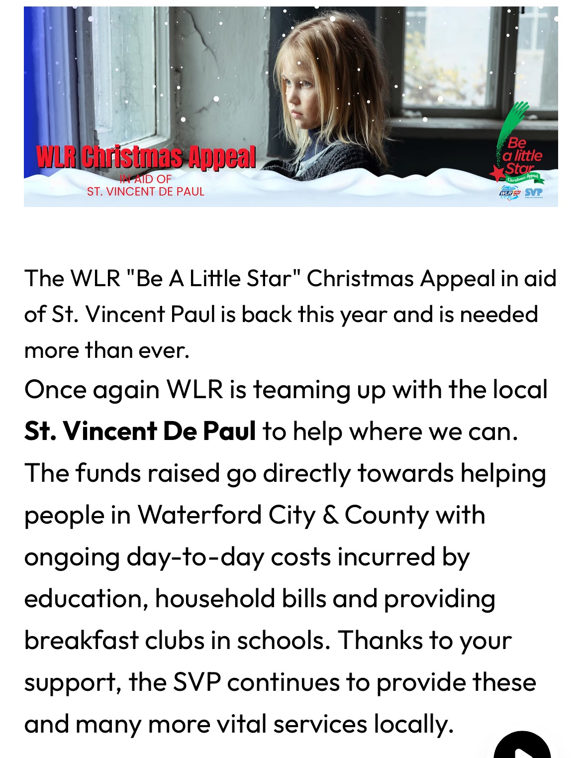 Eileen Daly in association with Mark Whites WLR SVP Appeal campaign photo, 2 of 6